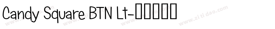 Candy Square BTN Lt字体转换